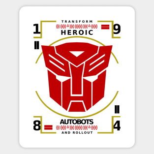 Heroic Autobots Magnet